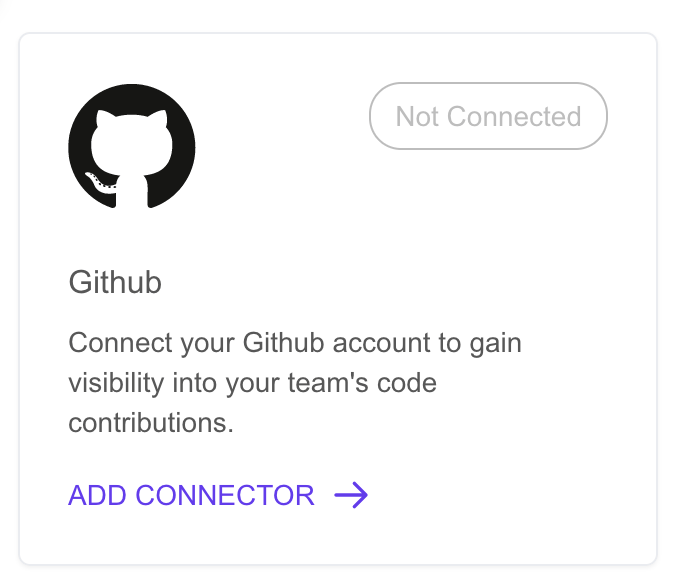 Github Connector Card